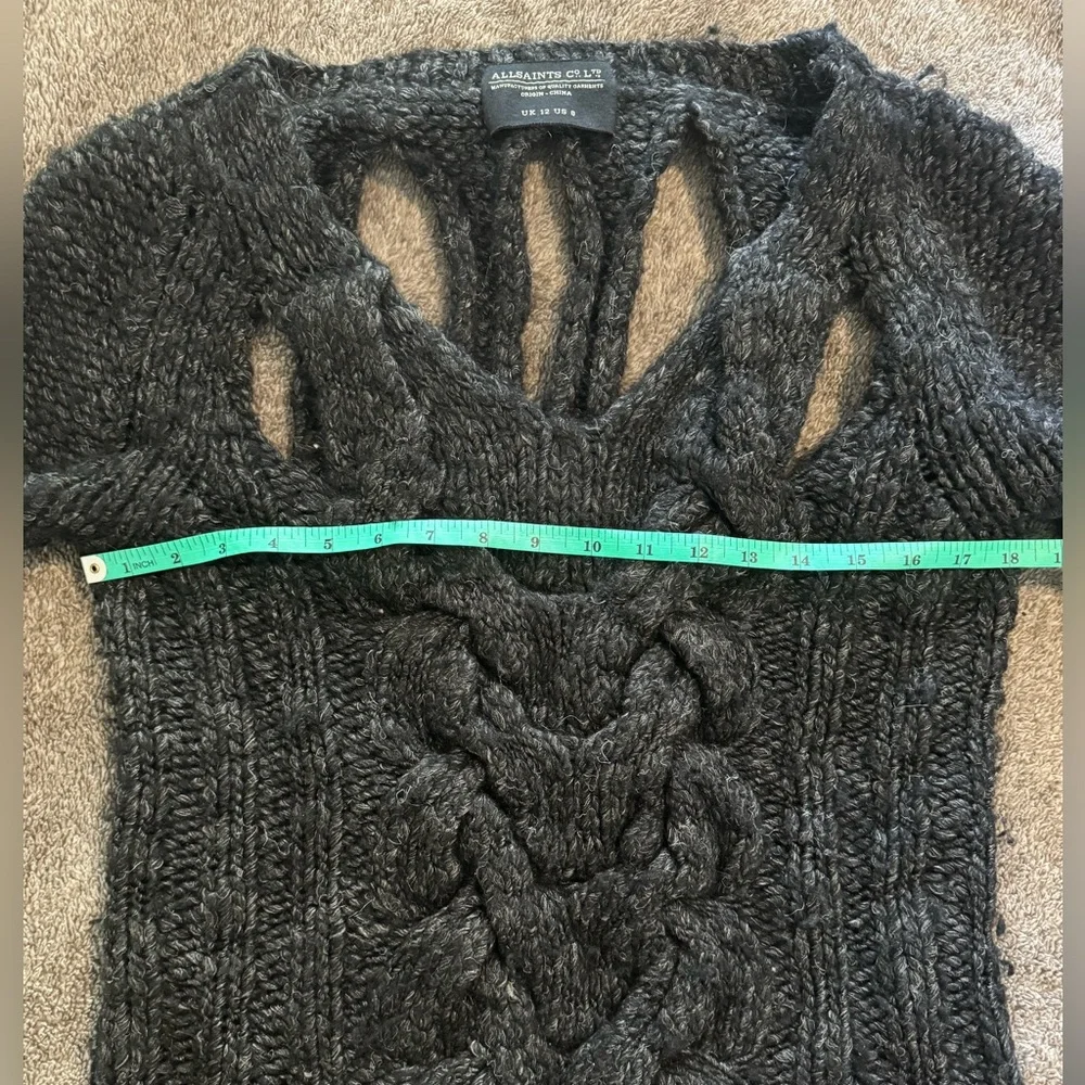 All Saints Sweater w/Cutouts - M/L - Picture 5 of 9